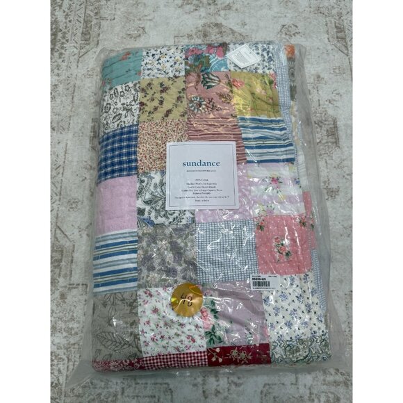 Sundance Elizabeth Patchwork Quilt full/queen Cotton Handmade HandQuilted Floral - Picture 1 of 5